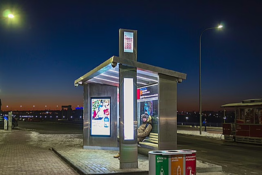 В Саранске установили «умные» остановочные павильоны