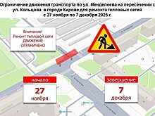 На Менделеева ограничат движение до 7 декабря