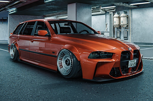 Энтузиаст построил BMW E39 с бампером от G81 M4