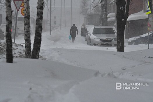 Завтра в Татарстане ожидаются сильный снег и метель