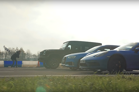 Кто кого: гонка «Гелика» против Audi RS3 и Porsche 718 Cayman GTS