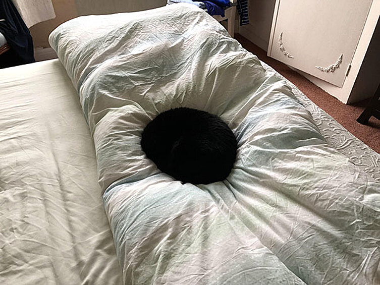 Можете ли вы представить, что вы идете в свою спальню, и обнаруживаете, что прямо посередине кровати появилась черная дыра?
