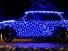 За праздничными огнями на машине может последовать штраф