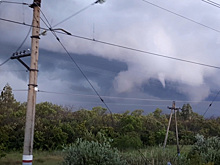 Курганцы заявили, что увидели торнадо