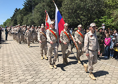 Военнослужащие ЮВО отметили 25-ю годовщину начала миротворческой операции в Абхазии
