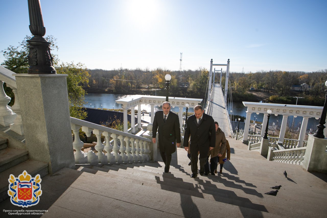 Губернатор проверил, как ведется благоустройство общественных пространств в Оренбурге