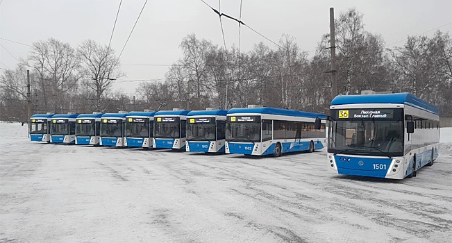 В Новосибирск до конца года поступят ещё 169 новых троллейбусов