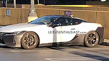 «Заряженный» Lexus LC F впервые замечен на тестах