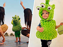 Ратаковски снялась в рекламе вместе с годовалым сыном