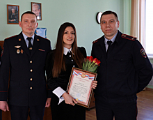 Начальник отдела полиции № 3 УМВД России по городу Тамбову выразил благодарность бдительной сотруднице банка