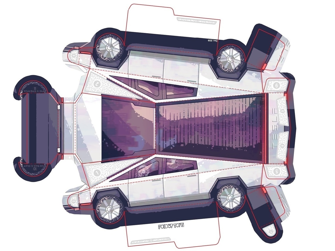 Копию Tesla Cybertruck можно сделать из бумаги - Рамблер/авто