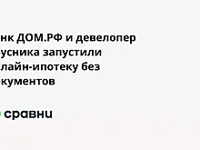 Банк ДОМ.РФ и девелопер Брусника запустили онлайн-ипотеку без документов