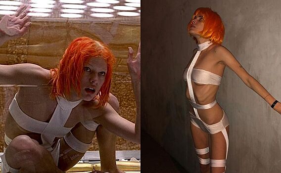 Хэллоуин удался: дочь Брюса Уиллиса повторила образ Миллы Йовович из «Пятого элемента»