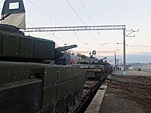 Подготовку очередного эшелона с техникой ЗВО к возвращению домой сняли на видео