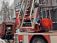 В Москве произошел крупный пожар у Павелецкого вокзала