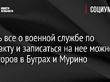 Узнать все о военной службе по контракту и записаться на нее можно у агитаторов в Буграх и Мурино