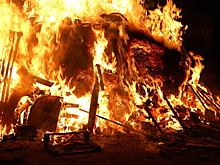 Дом взорвался после ДТП на глазах полиции