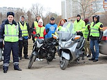 Сотрудники Госавтоинспекции Западного округа приняли участие в акции «Внимание, мотоциклист!»