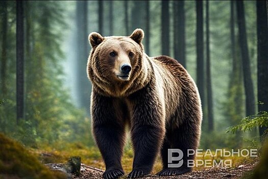 На берегу Мёши Лаишевского района Татарстана замечен медведь