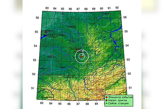 Землетрясение произошло на юге Кузбасса