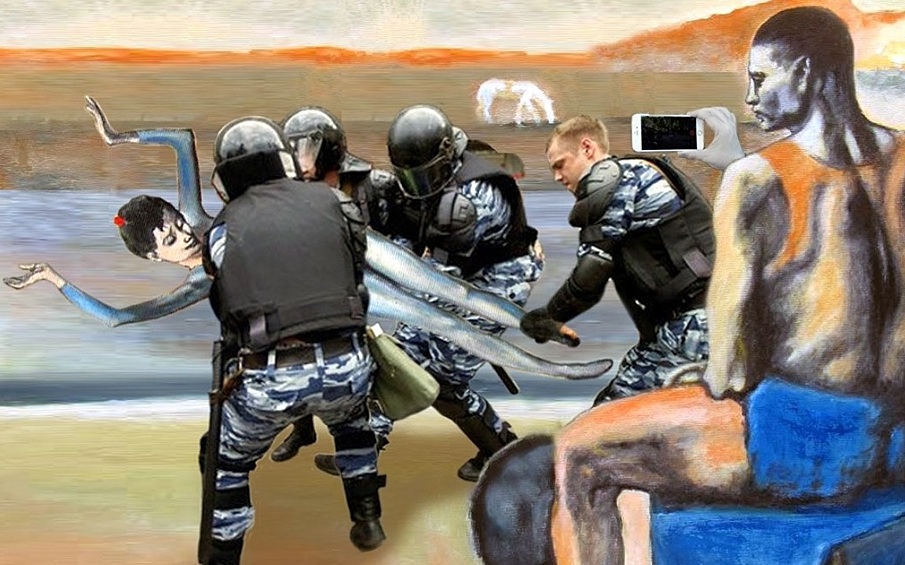 "Задержание девочки на шаре"