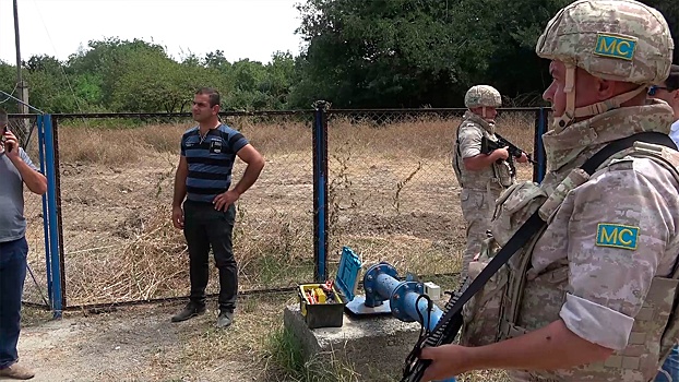 В Нагорном Карабахе при содействии российских миротворцев запущена водозаборная скважина