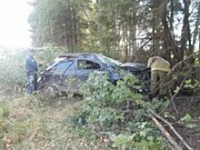 В Унинском районе автомобиль перевернулся в кювет