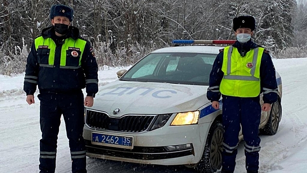 Полицейские спасли четверых студентов из Вологды от встречи Нового года на трассе