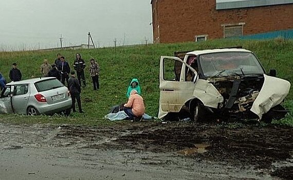 В Башкирии водитель грузовика погиб при столкновении с "Газелью" и легковушкой