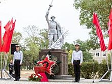 В Благовещенской предали земле останки красноармейцев