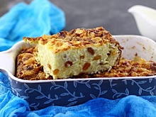 Запеканка из вермишели и изюма