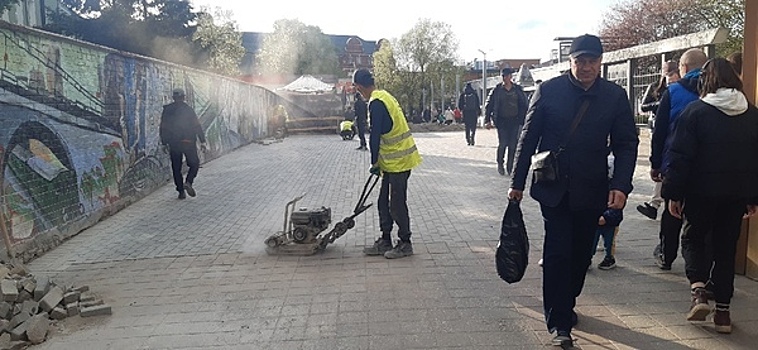Собаки гнездятся на горах песка: власти прокомментировали ремонт пешеходной улицы у Северного вокзала