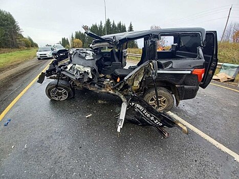 В Котельничском районе на трассе столкнулись «МАЗ» и «УАЗ»