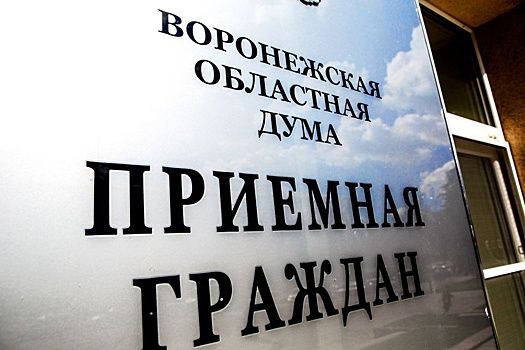 Воронежская облдума за полгода рассмотрела более 2300 обращений граждан