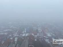 Густой туман накрыл Оренбургскую область