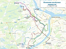 Пять автобусных маршрутов изменились в Нижнем Новгороде: публикуем схему