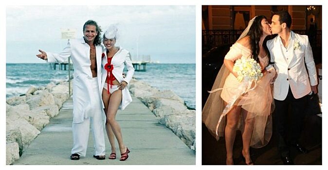 Свадебное фиаско: самые нелепые и безвкусные наряды российских звёзд, в которых они шли под венец