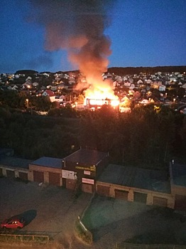 Пензенцы сообщают о крупном пожаре в районе Бугровки