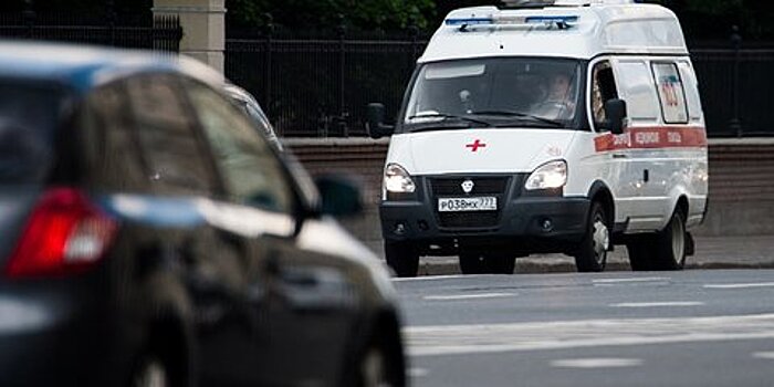 Мотоцикл загорелся на юге Москвы