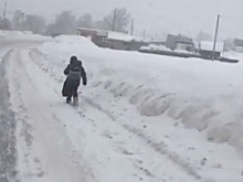 В Уфе после публикации поста Динара Гильмутдинова комунальщики расчистили дорогу к школе