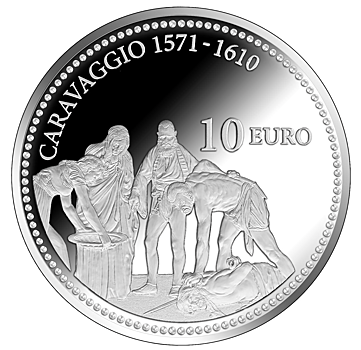 Шедевр Караваджо на монетах 10 и 50 евро