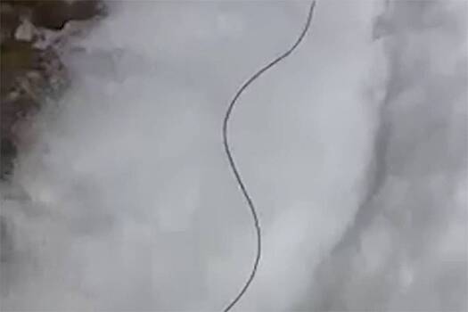 Пожилой мужчина нашел загадочного «инопланетного червя» после снегопада