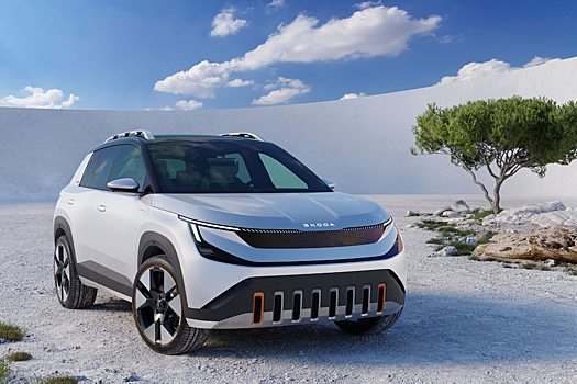 Появились первые фотографии бюджетного электрического кроссовера Skoda Epiq