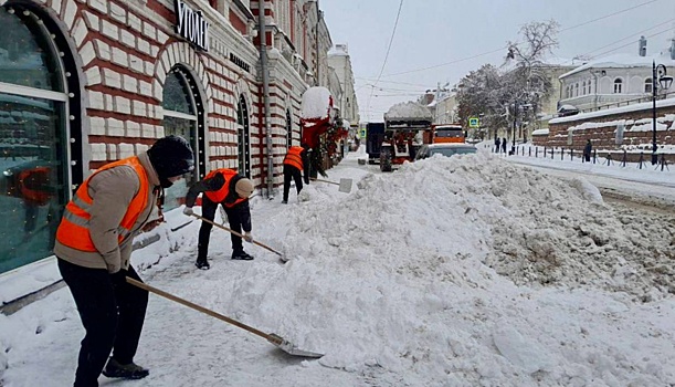 Более 50 сантиметров снега выпало в Нижнем Новгороде за три дня