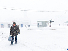 Кузбасс настигла густая снежная буря