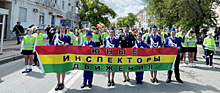Юные инспекторы движения Севастополя прошли в парадном строе детских общественных организаций