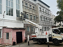 В Благовещенске стартовали ремонтные работы на фасаде корпуса АГМА