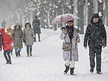 Сильный снегопад накроет столицу в воскресенье