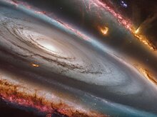 Ученые обнаружили огромный поток газа в галактике NGC 4383
