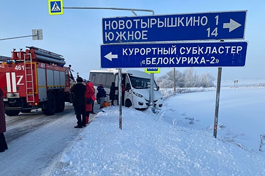 Пять человек пострадали в результате ДТП с микроавтобусом в Алтайском крае